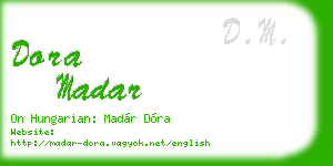 dora madar business card