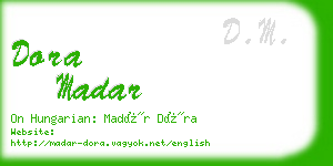 dora madar business card